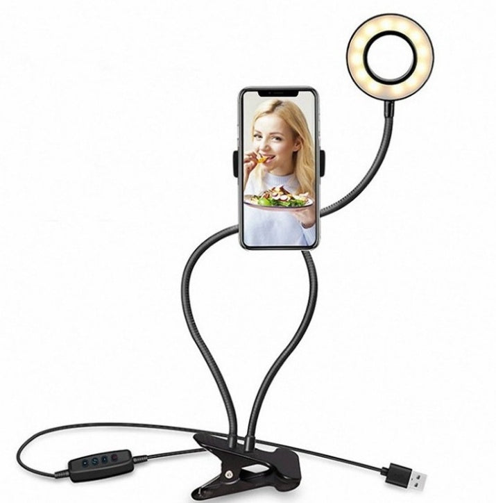 LED Selfie Ring Light – Adjustable Makeup & Live Streaming Light