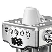 Geek Chef 20-Bar Espresso Machine with Milk Frother – 1.8 L Water Tank, Stainless Steel, Home Cappuccino & Latte Maker