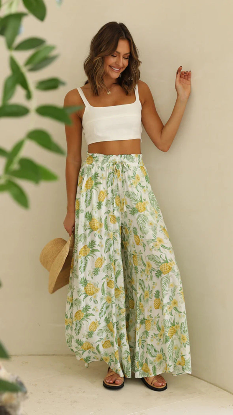 Wide-Leg Lounge Bottoms