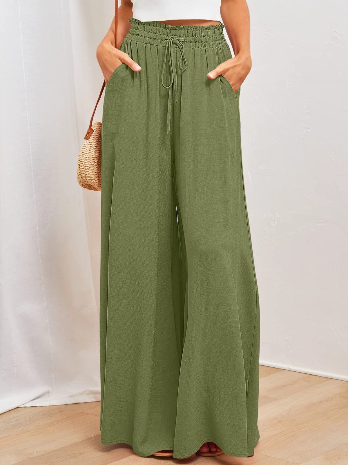 Wide-Leg Lounge Bottoms