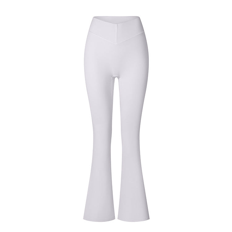 Brushed V-Waist Flare Leggings