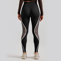 Color Block Mesh High-Waist Yoga Pants