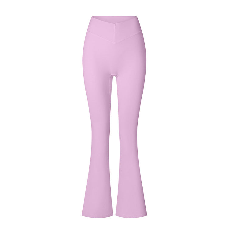 Brushed V-Waist Flare Leggings