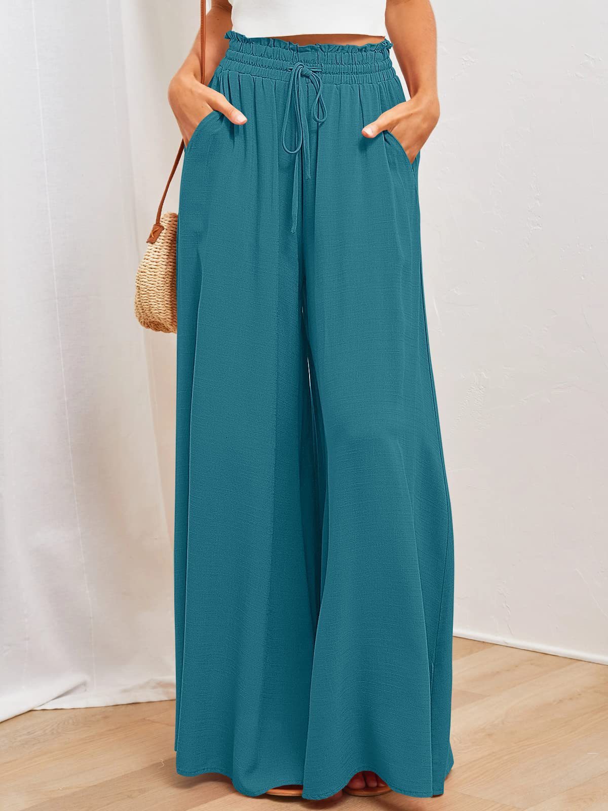 Wide-Leg Lounge Bottoms