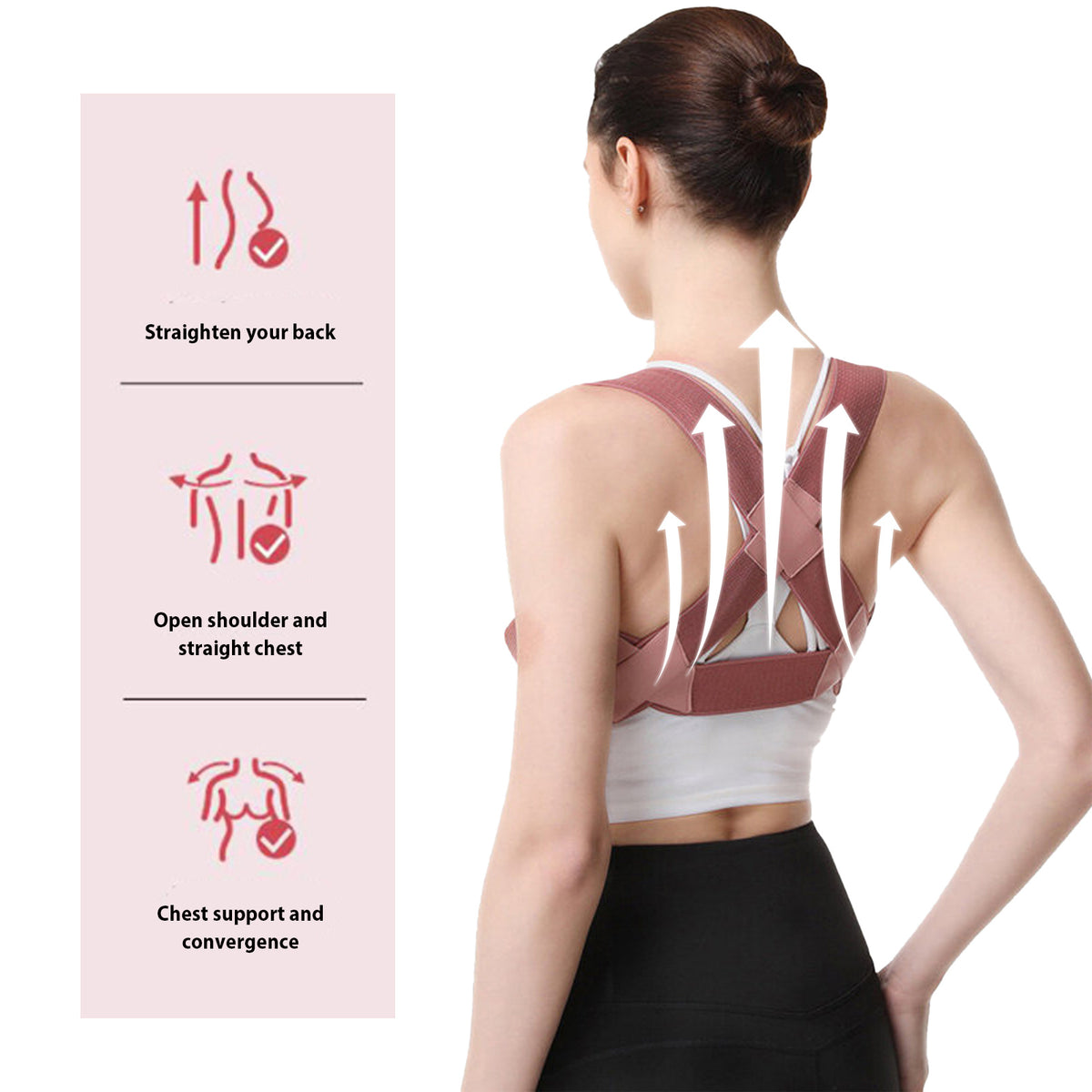 Skin care products, Magneto Therapy Back Brace Posture Corrector, Back Posture Correction — view 4