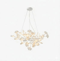 Creative Ceramic Ginkgo Leaf Chandelier — view 4