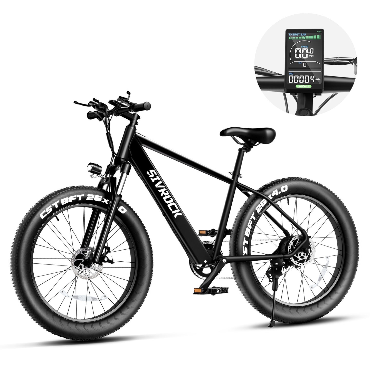 Professional Electric Fat-Tire Mountain Ebike – 1000 W Motor, 48 V 15 Ah Battery, 26″×4″ Tires, UL & GCC Certified, Trail & Commuter Ready