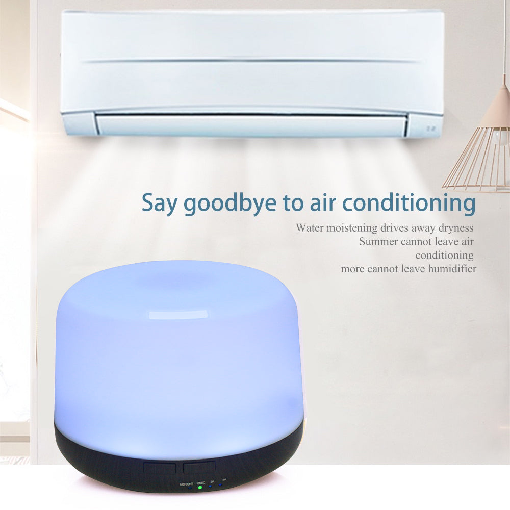 500ml Ultrasonic Essential Oil Diffuser & Humidifier With Remote, Auto-Off Timer, 7 Color Changing Night Light For Home, Office, Yoga — view 6