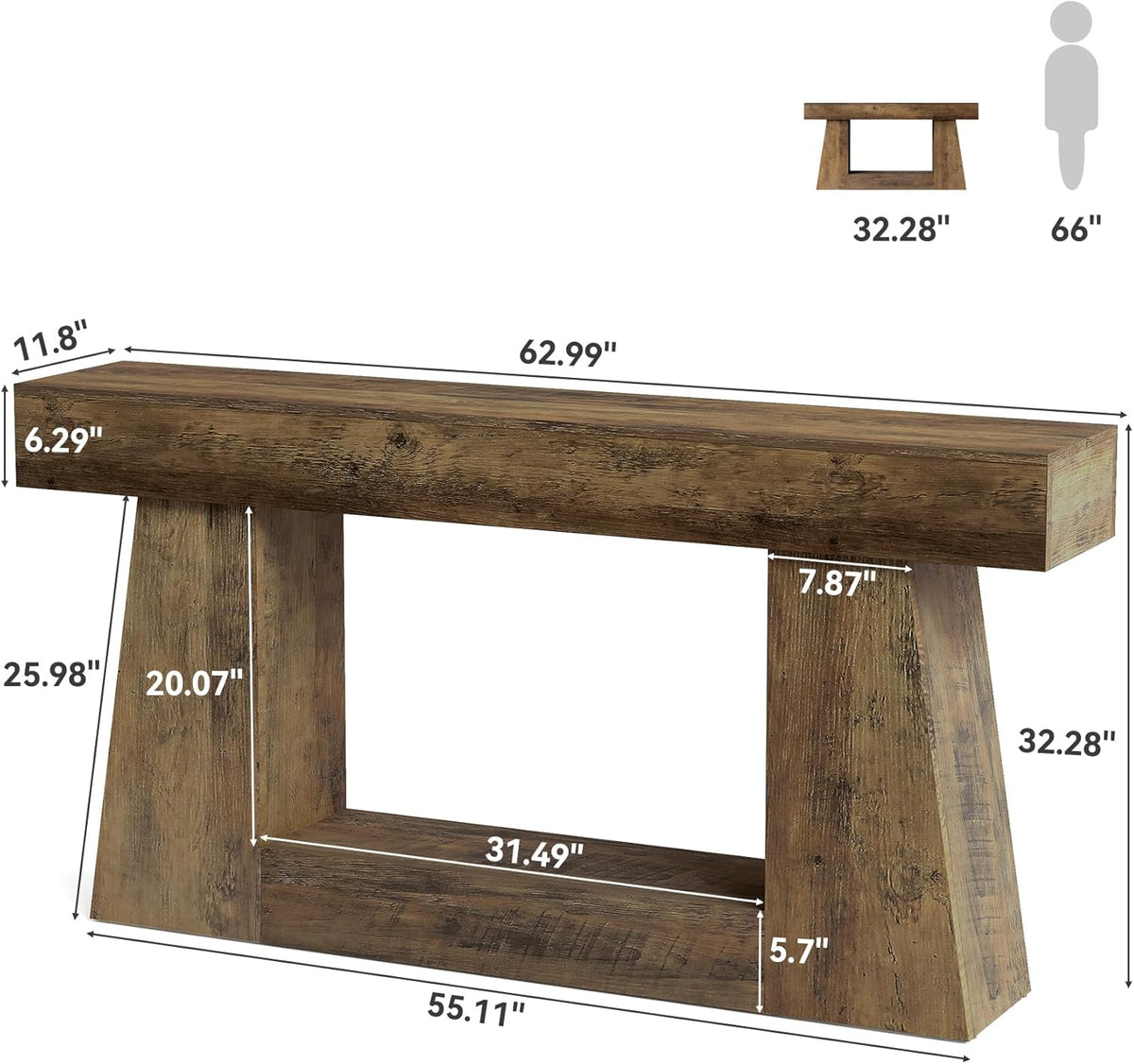 Long Console Table/Living room table — view 5