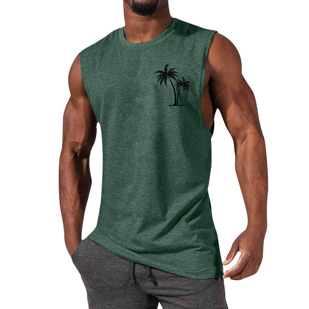 Coconut Tree Beach Tank Top – Summer Casual