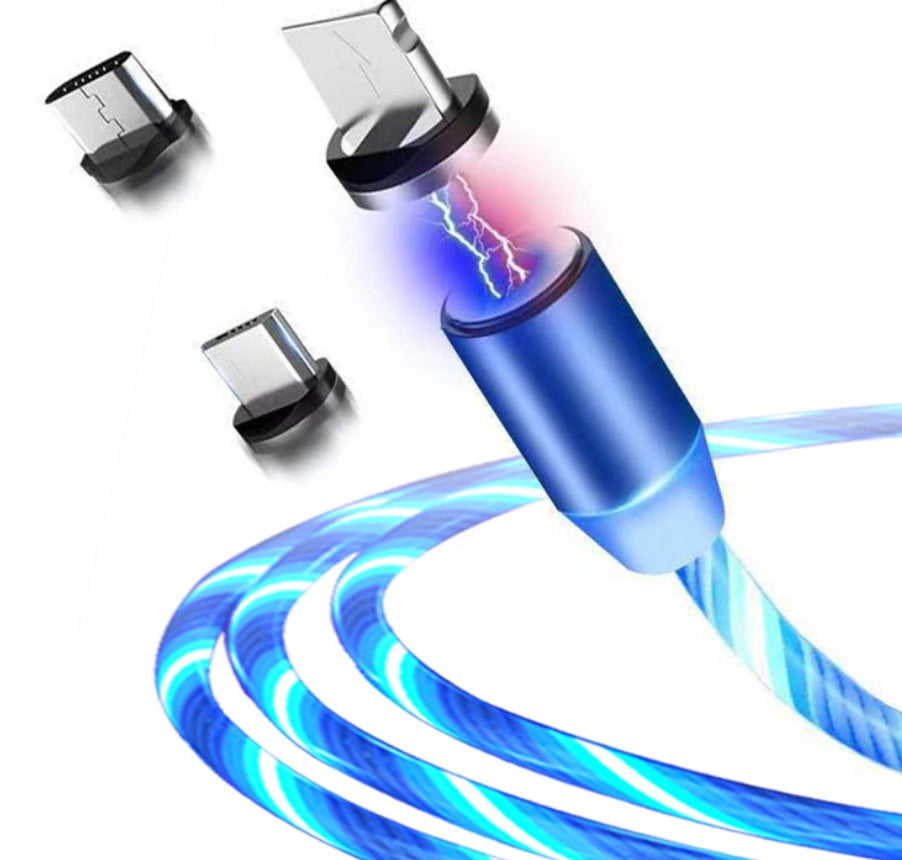 Compatible With Apple, Flowing Light Magnetic Streamer Data Line Cable For
