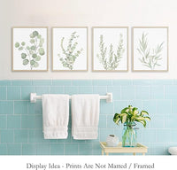 4PCS 8X10in,Botanical Plant Canvas Wall Art, Framed Boho Wall Decor For Bathroom, Minimalist Aesthetic Bedroom Wall Art — view 5