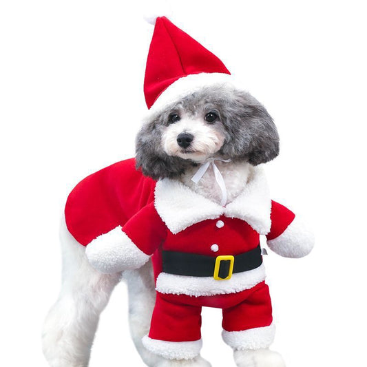 Festive Pet Christmas Standing Costume – Adorable Holiday Outfit for Dogs & Cats