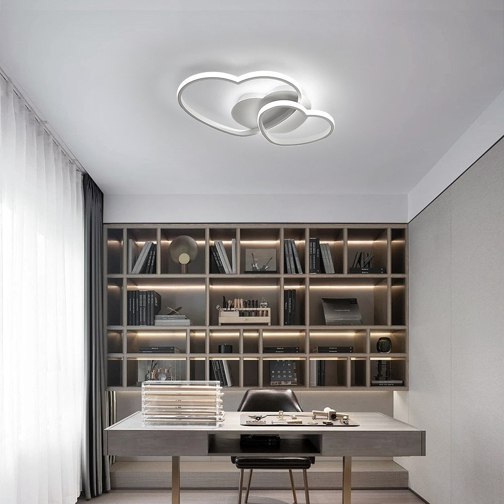 LED Ceiling Light 48W Dimmable With Remote Modern Chandelier Childrens Bedroom — view 3