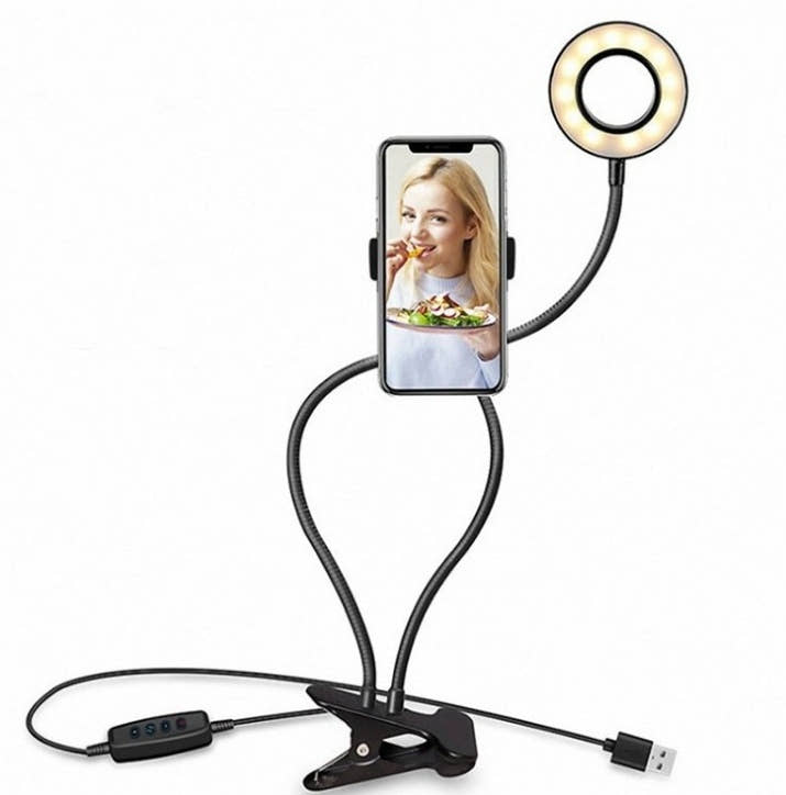 LED Selfie Ring Light – Adjustable Makeup & Live Streaming Light