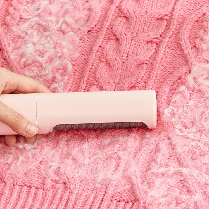 2-in-1 Reusable Pet Hair Remover Roller + Self-Cleaning Brush – Eco Lint Roller for Cat & Dog Fur