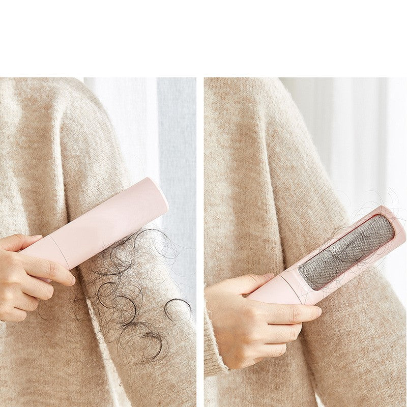 2-in-1 Reusable Pet Hair Remover Roller + Self-Cleaning Brush – Eco Lint Roller for Cat & Dog Fur