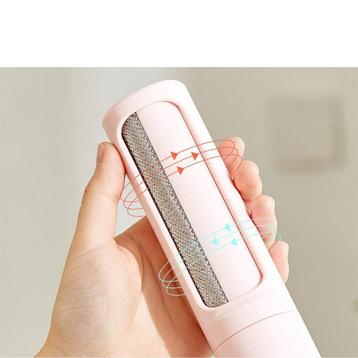 2-in-1 Reusable Pet Hair Remover Roller + Self-Cleaning Brush – Eco Lint Roller for Cat & Dog Fur