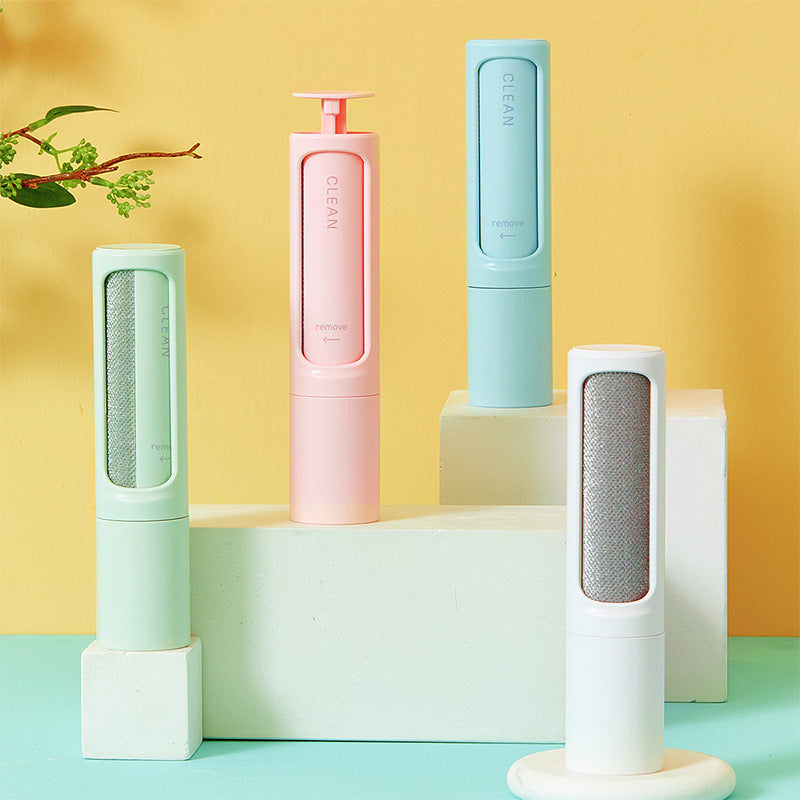 2-in-1 Reusable Pet Hair Remover Roller + Self-Cleaning Brush – Eco Lint Roller for Cat & Dog Fur