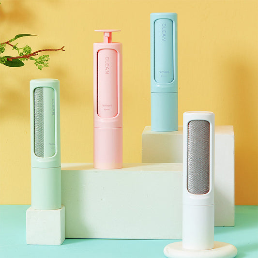 2-in-1 Reusable Pet Hair Remover Roller + Self-Cleaning Brush – Eco Lint Roller for Cat & Dog Fur