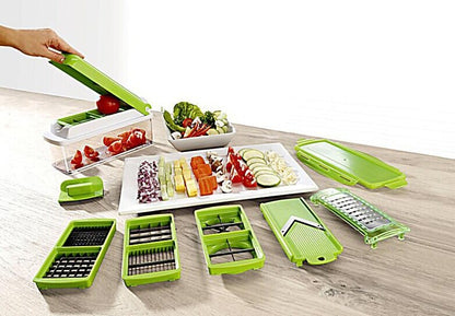 12-Piece Multifunctional Vegetable Chopper & Slicer Set