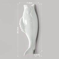 Simple Modern Creative Wall Ceramic Goldfish Vase Restaurant Mural Wall