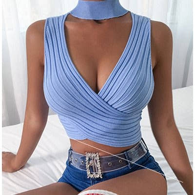Women’s Sleeveless Crop Tank Tee