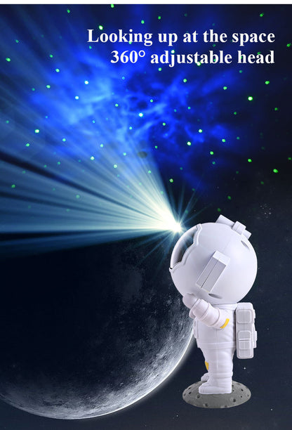 Galaxy Star Projector – Astronaut Night Light for Bedroom & Home Decor