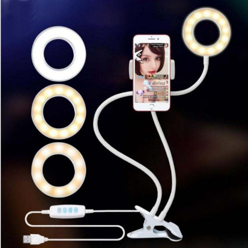 Led Selfie Ring Light For Live Adjustable Makeup Light-8Cm Stand