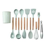 Silicone Kitchenware With Wooden Handle
