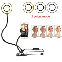 LED Selfie Ring Light – Adjustable Makeup & Live Streaming Light