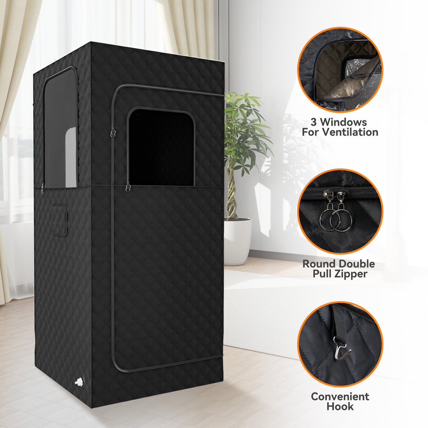 One-Person Infrared Sauna Room – Portable Indoor Spa Tent