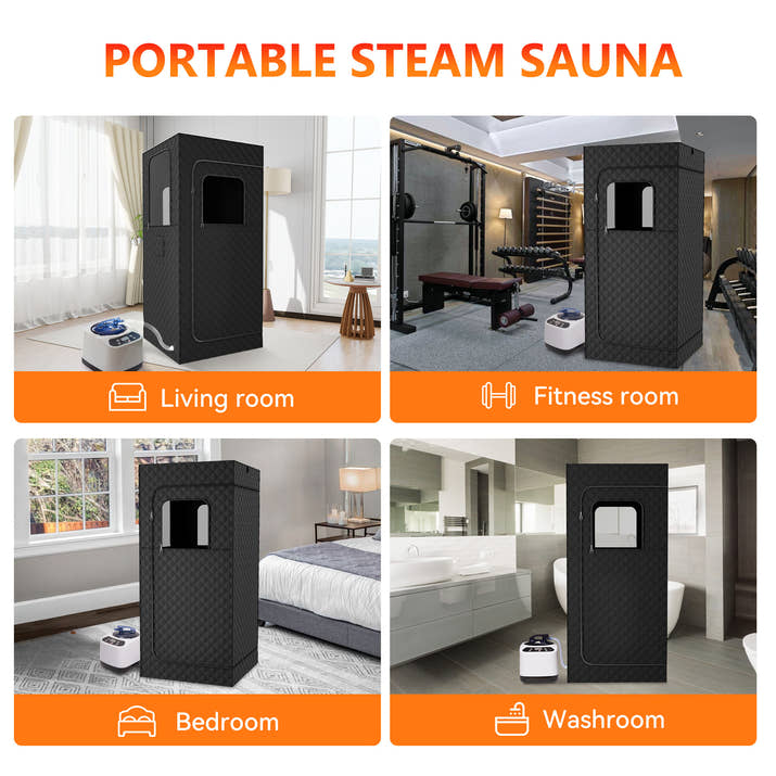 One-Person Infrared Sauna Room – Portable Indoor Spa Tent