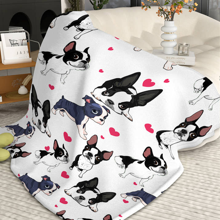 1pc Adorable Fleece Dog Blanket - Soft, Cozy, Lightweight, Warm, Flannel Throw For Couch, Bed, Sofa, Living Room Decor - Perfect For Snuggling Up On Chilly Days 150x200cm  Temu Can Only Be Self-picked — view 2