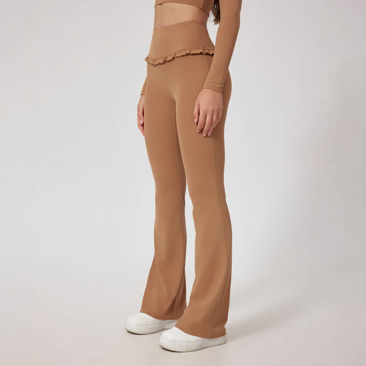 High-Waist Lace Nude Feel Leggings