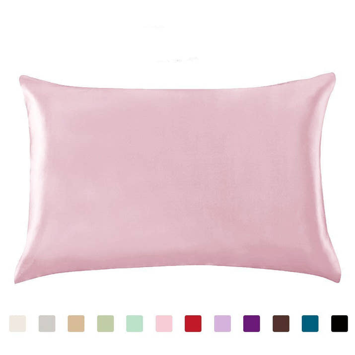 Pillowcase Satin Solid Color Simulation Silk Single Pillowcase Ice Silk