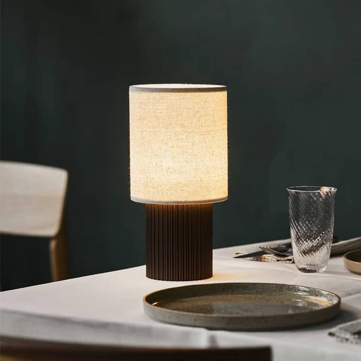 Portable Rechargeable Fabric Table Lamp
