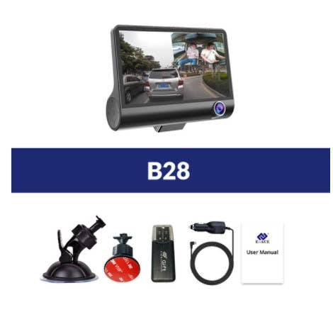 1080P High-Definition Three-Record Driving Recorder