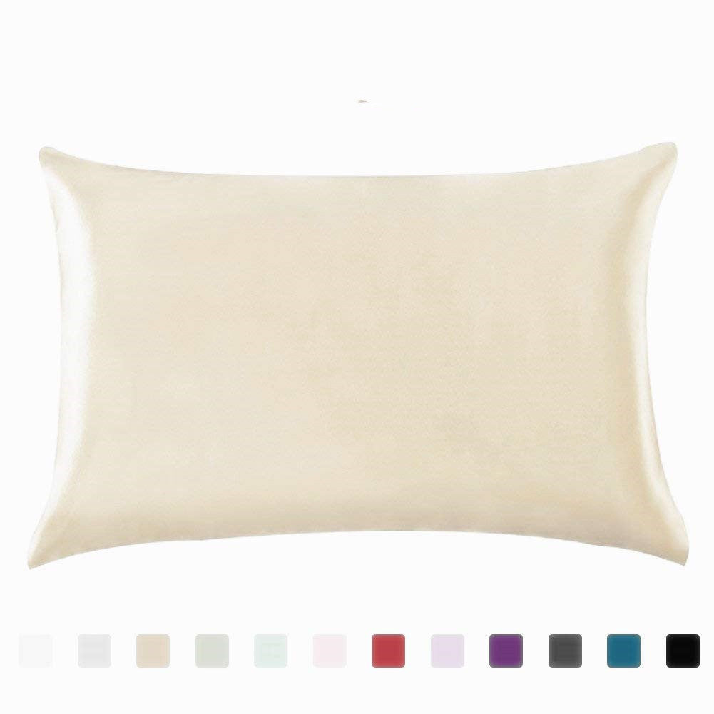 Pillowcase Satin Solid Color Simulation Silk Single Pillowcase Ice Silk