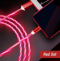 Compatible With Apple, Flowing Light Magnetic Streamer Data Line Cable For