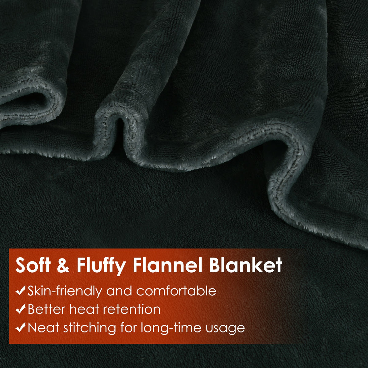 USB Heated Blanket Electric Heated Blanket Heated Poncho Shawl Wrap Throw with Zipper Washable for Home Office 59*31in — view 4