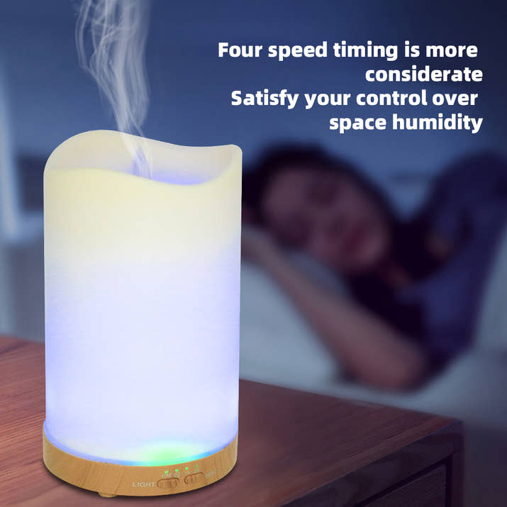 Bedroom Essential Aromatherapy Diffuser With Humidifier, Timer & 7-Color Mood Light Includes 3 Oils — view 6