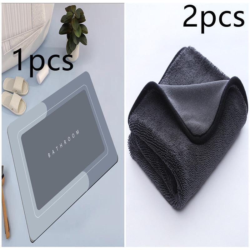 Bathroom Absorbent And Quick-Drying Floor Mat