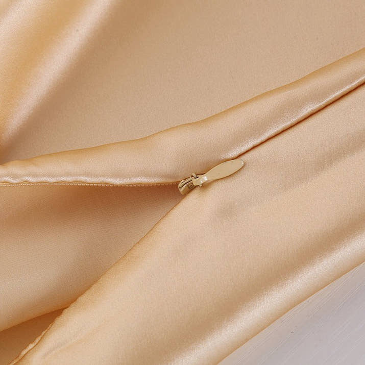 Pillowcase Satin Solid Color Simulation Silk Single Pillowcase Ice Silk