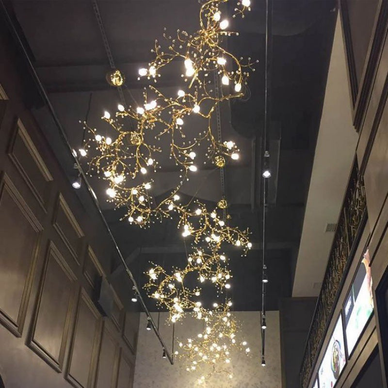 Starry Sky Themed Decorative Branch Chandelier For Creative Restaurants And Bars — view 3