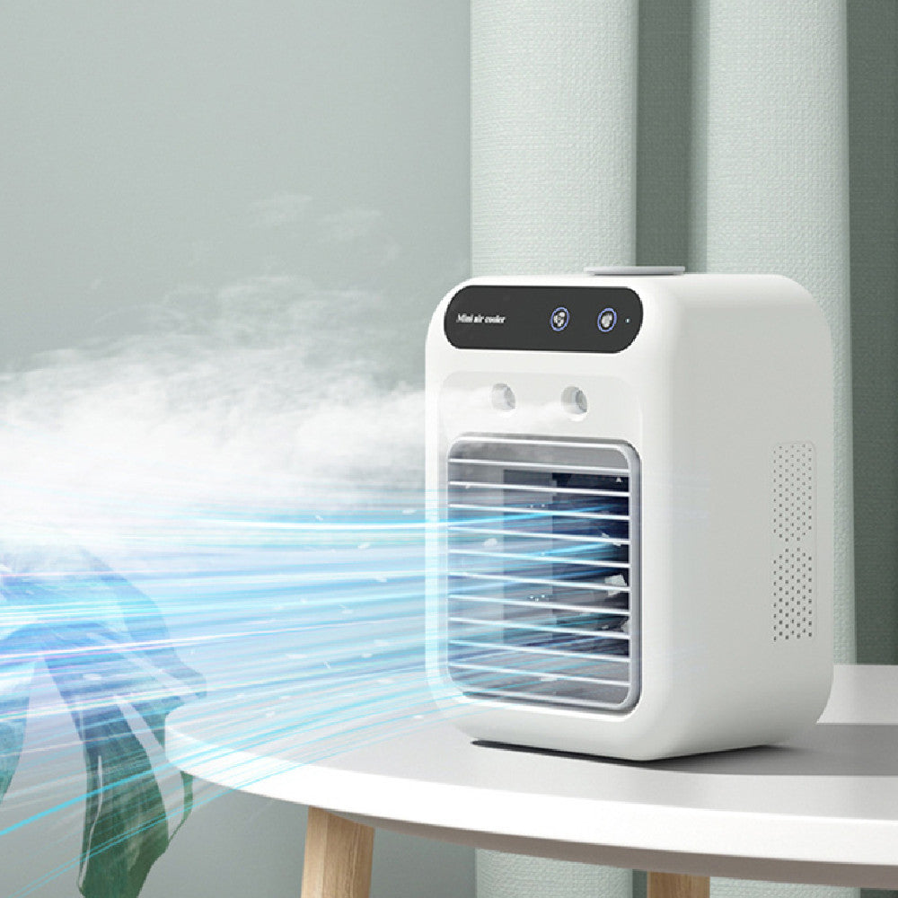 Portable Evaporative Air Cooler & Water Fan – USB/AC Powered, Cools Room, Office & Car