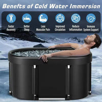 Portable Foldable Ice Bath Tub For Athletes Multiple Layered Portable