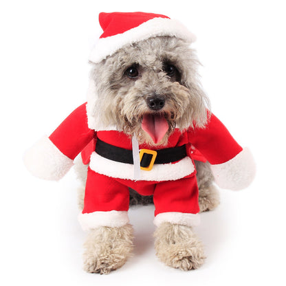 Festive Pet Christmas Standing Costume – Adorable Holiday Outfit for Dogs & Cats