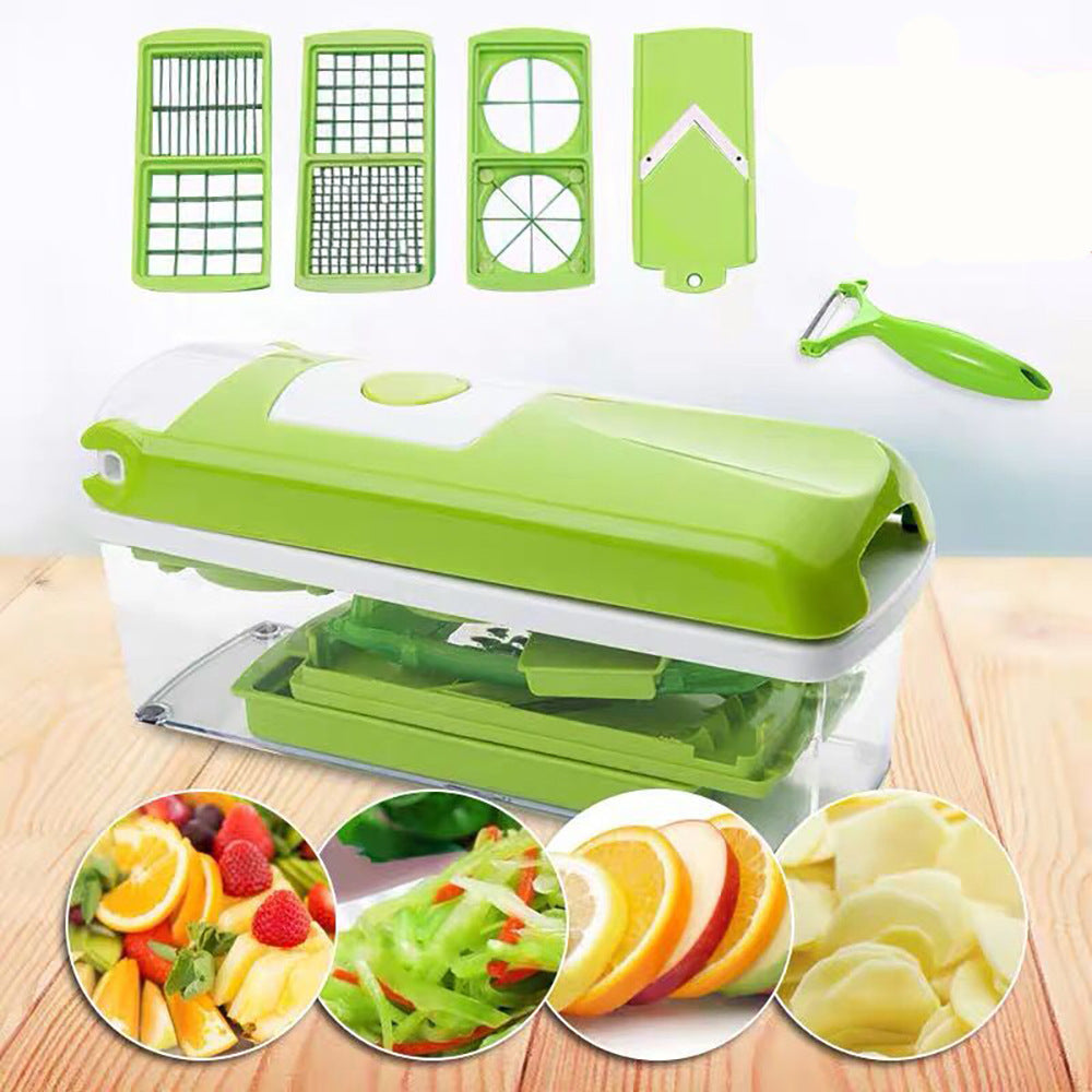 12-Piece Multifunctional Vegetable Chopper & Slicer Set