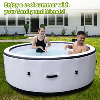 Large hot tub for 4 to 6 People, Portable Outdoor spa with 150 airjets and 1 Thermal Cover Massage hot tub for Patio Garden and Outdoors — view 3
